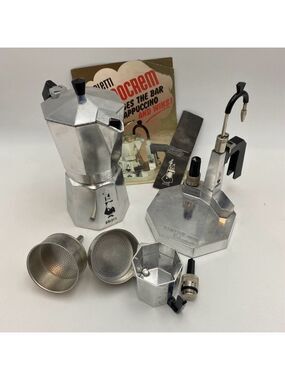 Vintage Bialetti Termocrem Stovetop Espresso Coffee Maker Made in Italy! 1980s